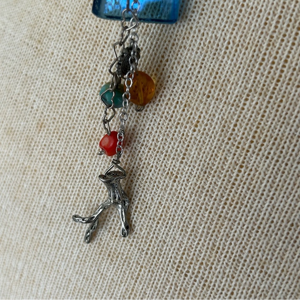 Sea Glass and Branch Boho Pendant - Picture 12 of 13